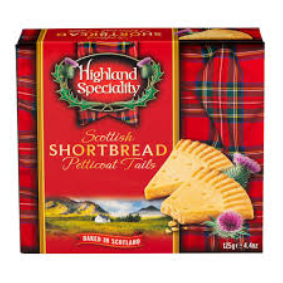 HIGHLAND S SHORTBREAD PETTICOAT TAIL 125G
